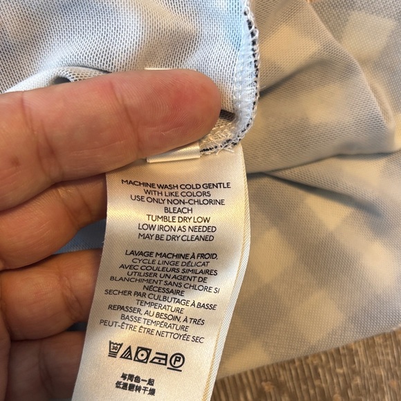 Black and White Checkered Women's Top - Picture 10 of 11